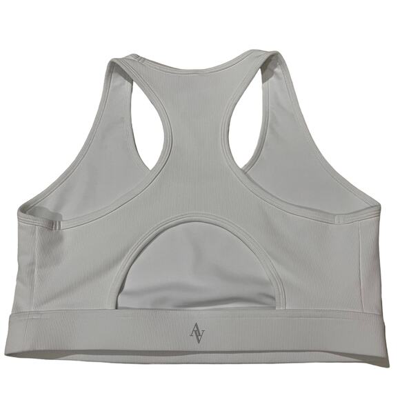 NWT Bandier All Access Rib Front Row Bra - White - XL - Picture 3 of 11